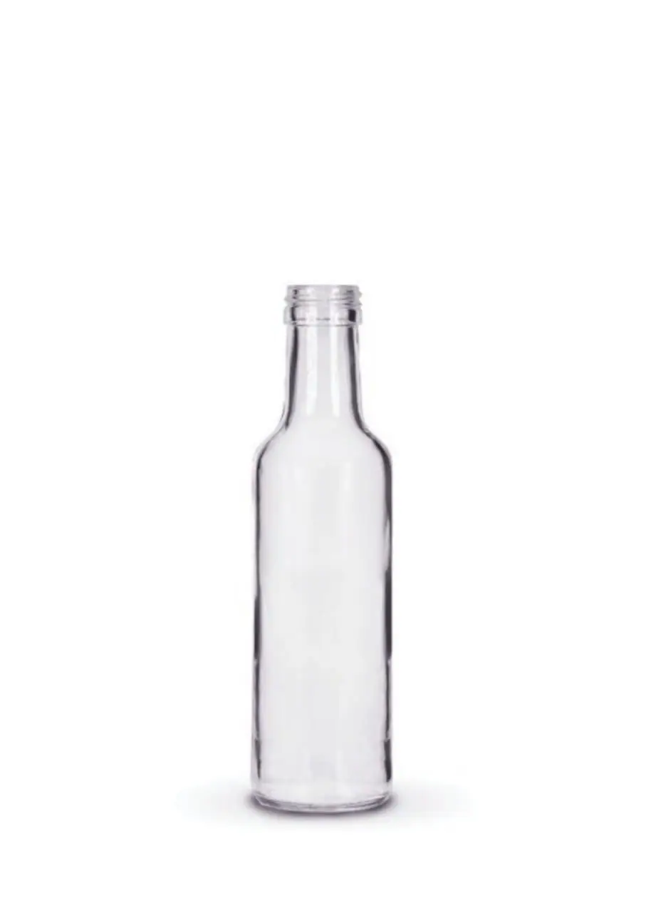 Envase de vidrio BOTELLA CILÍNDRICA PARA ACEITE 250ML — J&D Frascos Paraguay